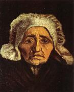 Vincent Van Gogh Head of an old peasant Woman with White Cap (nn04) oil painting